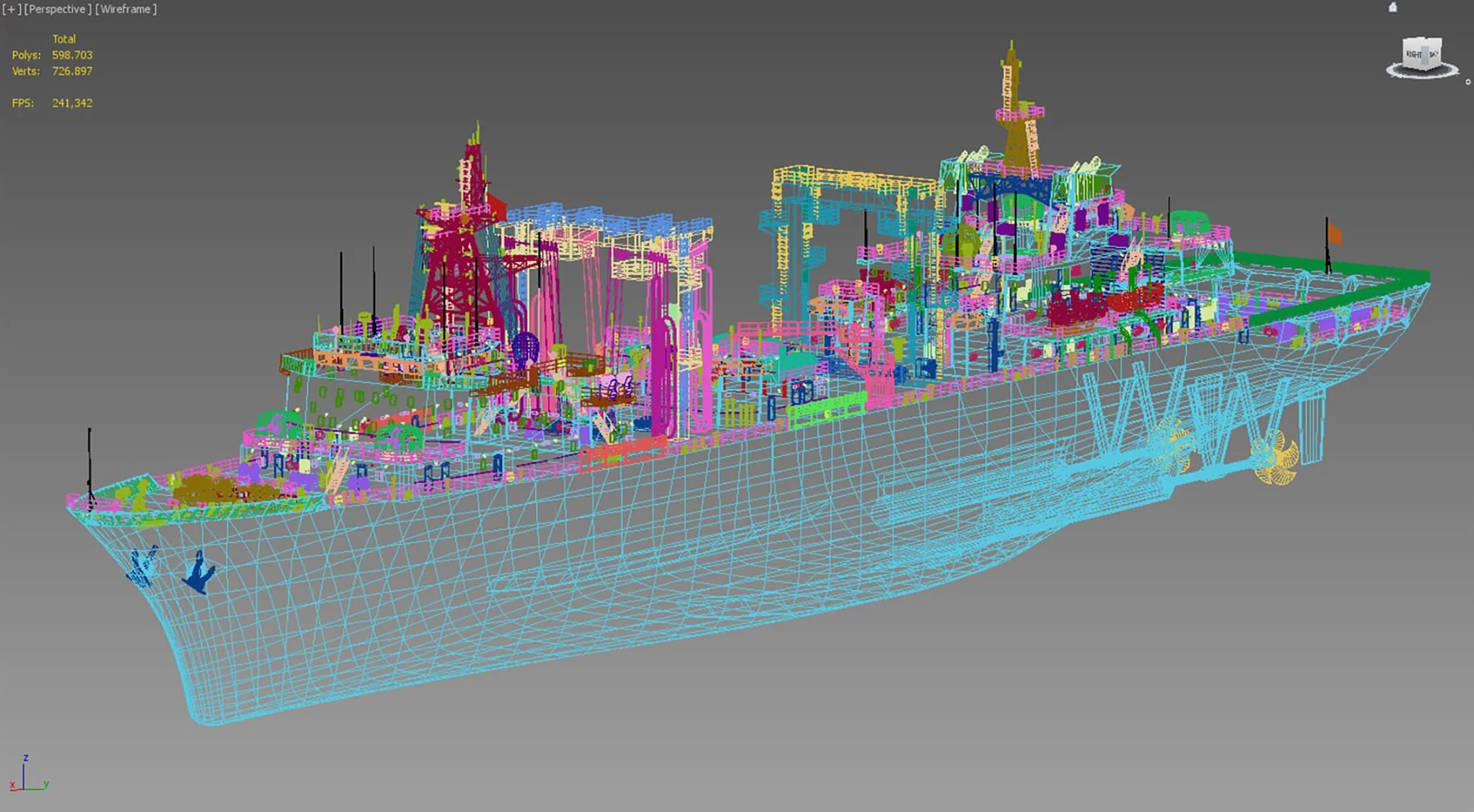 선박 설계 CAD 모델
